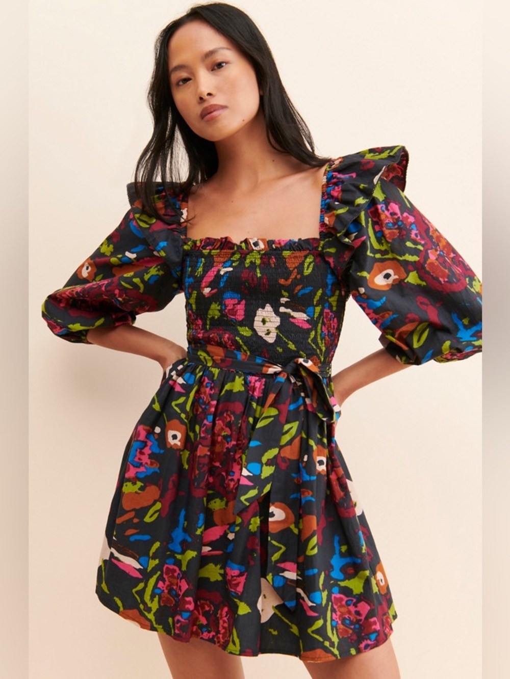 XS Cleobella Floral Mini Dress